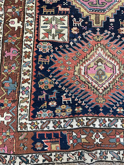 Antique Caucasian Shirvan Runner (7'2 X 3'3)