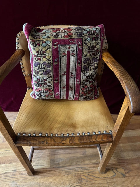 Antique Rug Pillow (16" X 17")