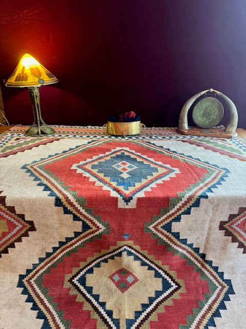 Antique Tribal Flat weave Kilim (8'11 X 5'1)