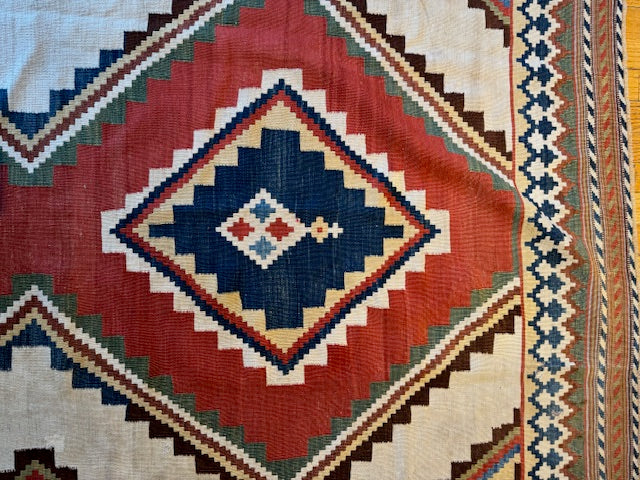 Antique Tribal Flat weave Kilim (8'11 X 5'1)