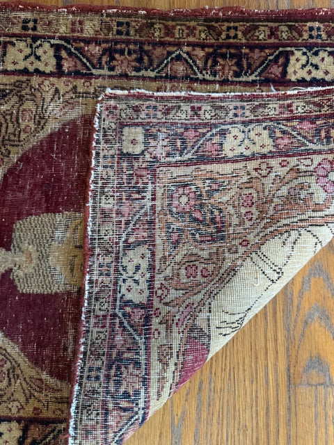 Antique Handmade Royal Gift Rug (26" X 19")