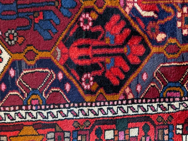 Vintage Handmade Tribal Bakhtiari (6'7 X 5)