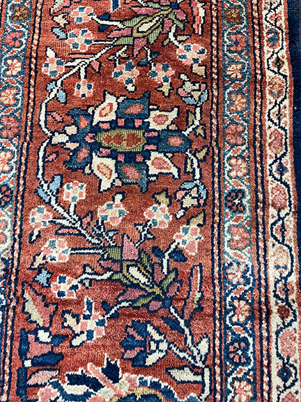 Vintage Persian Farahan (13'3 X 10')
