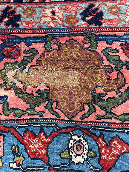 Vintage Persian Handwoven Bijar (11'5 X 9')