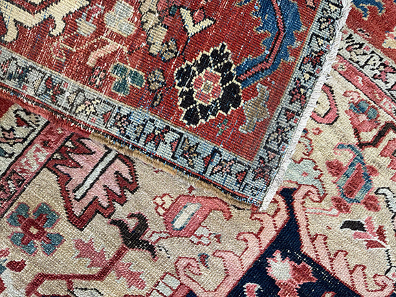 Antique Handmade Persian Heriz (11'1 X 8'10)