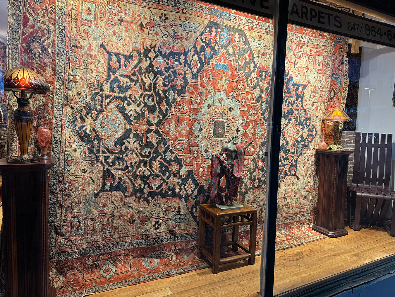 Antique Handmade Persian Heriz (11'1 X 8'10)