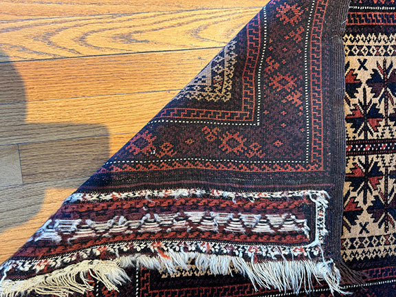 Antique Baluch Prayer Rug (4'5 X 2'5)