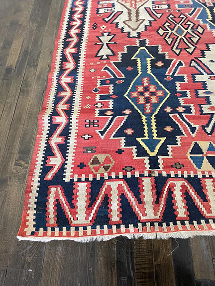 Antique Caucasian Flatweave Kilim (11' X 5'5)