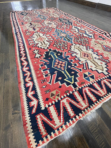 Antique Caucasian Flatweave Kilim (11' X 5'5)
