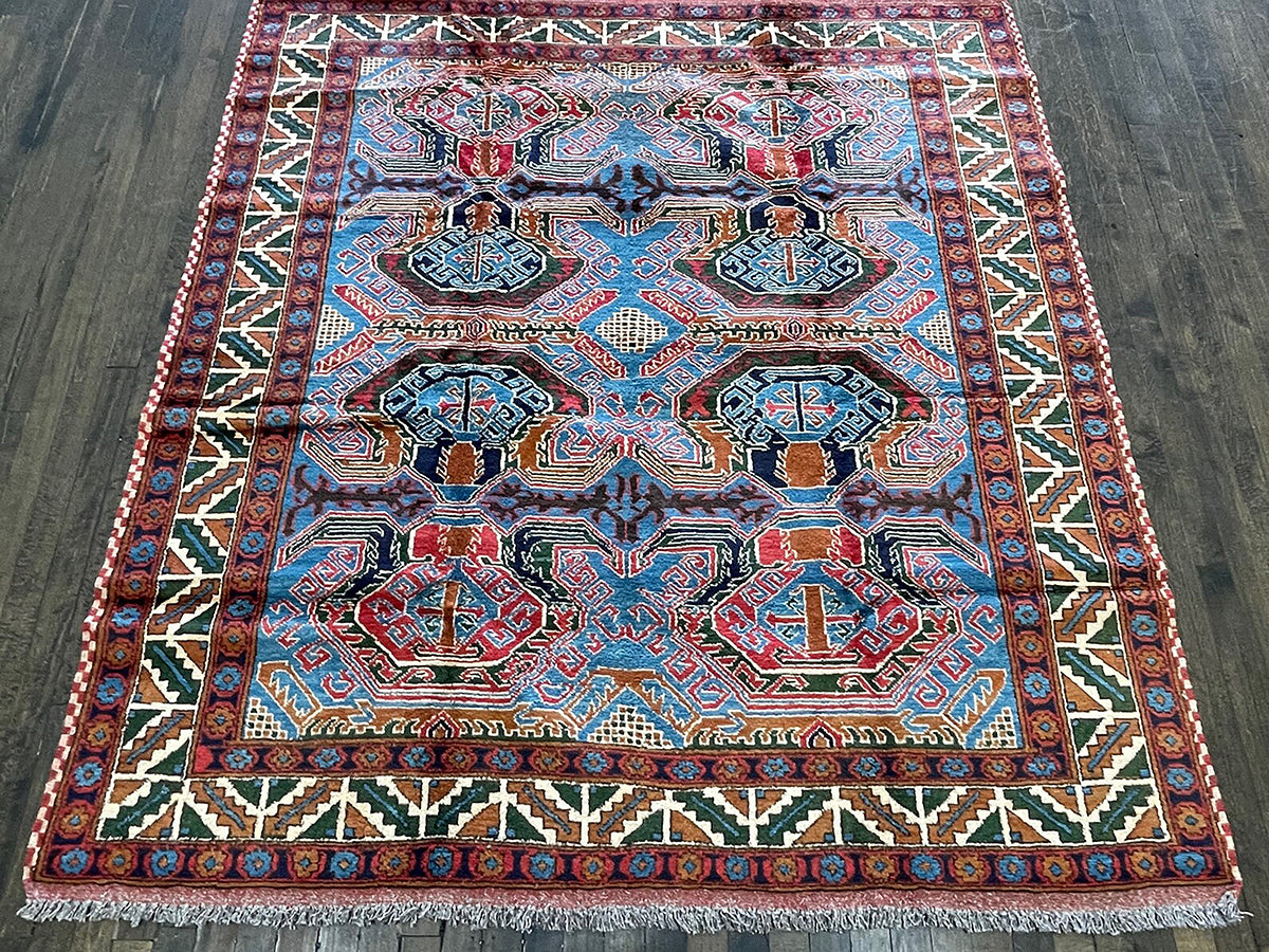 Karabagh Shield Motif Kazak Revival (5'5 X 5'8)