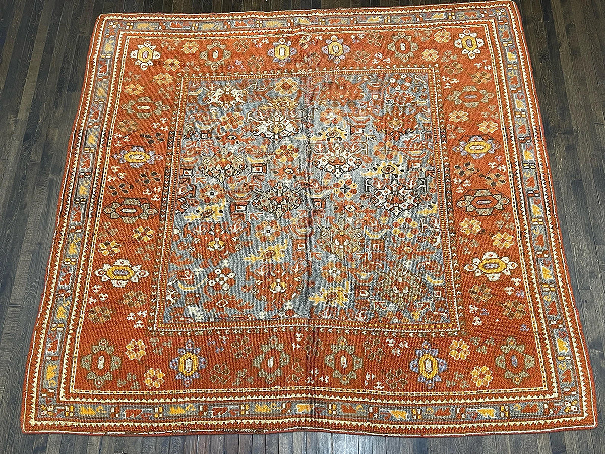 Antique Spanish Oushak (8'2 X 7'6)