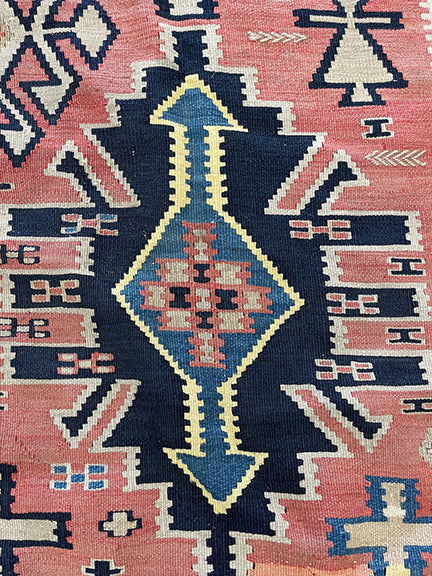 Antique Caucasian Flatweave Kilim (11' X 5'5)
