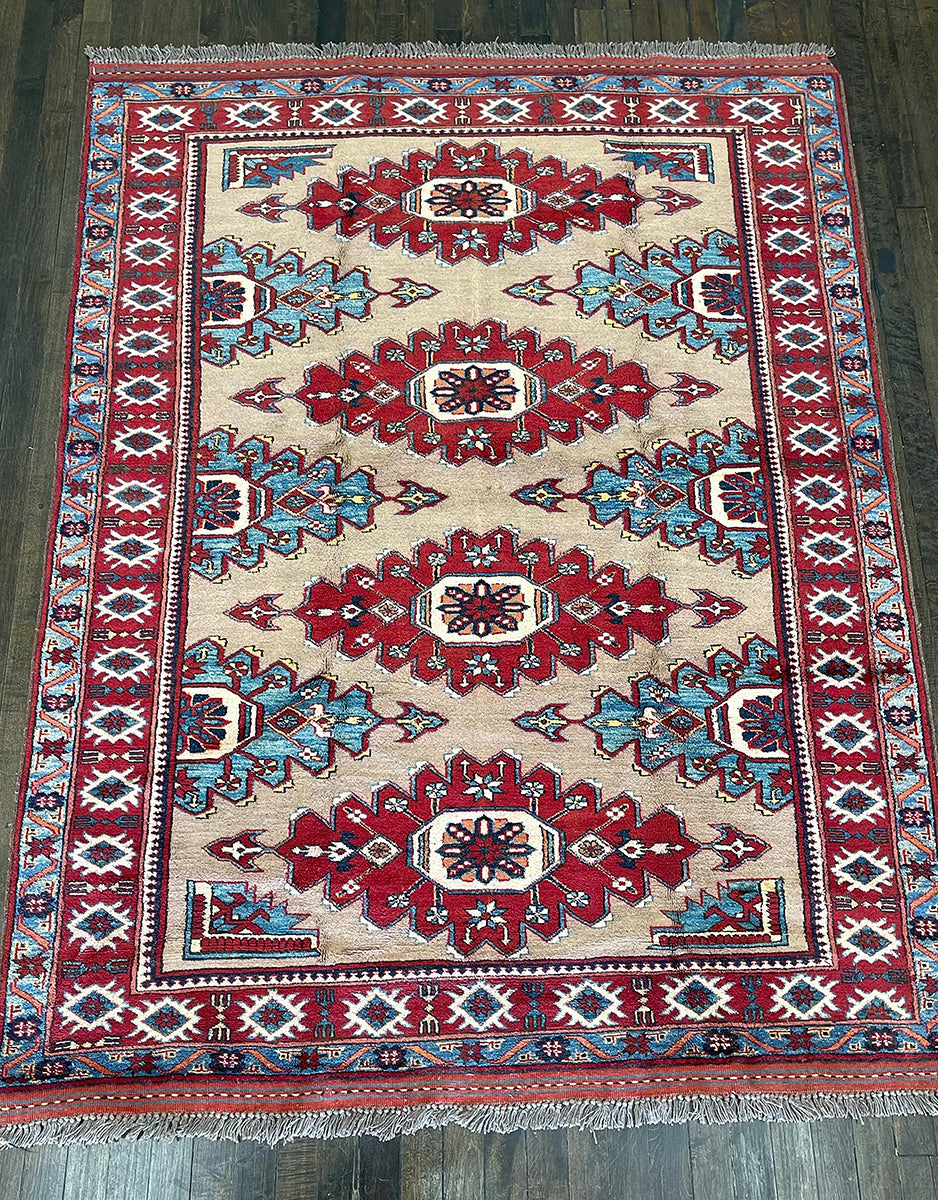 Hooked Diamond Moghan Kazak Revival (6'3 X 4'9)