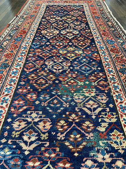 Antique Handmade Kurdish Runner (11' X 3'7)