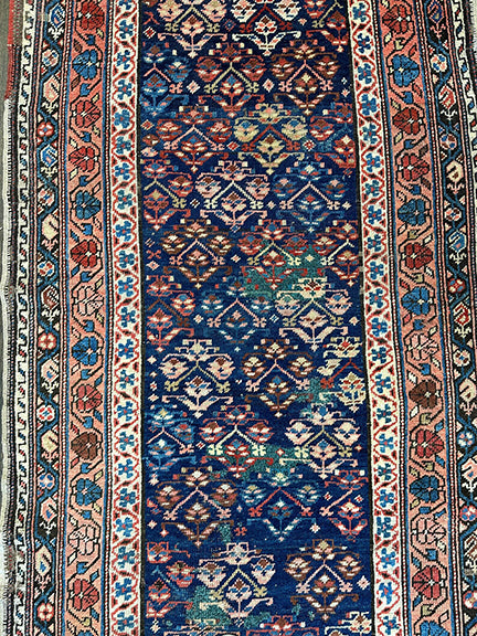 Antique Handmade Kurdish Runner (11' X 3'7)