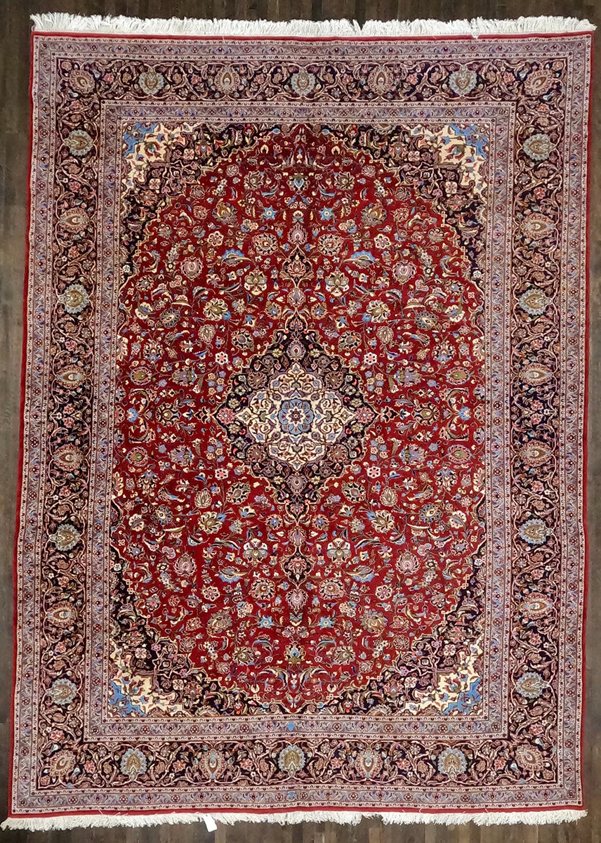 Handmade Persian Kashan (13'5 X 9'10)