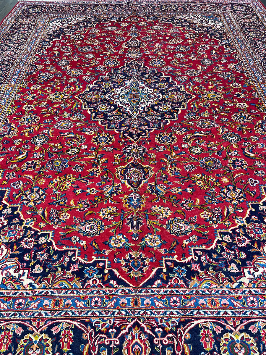 Fine Handmade Persian Kashan (11'5 X 8'9)