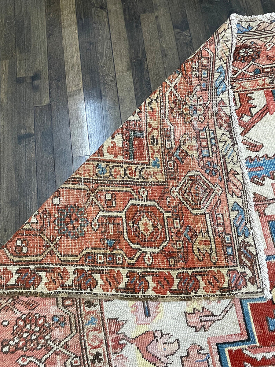 Antique Handmade Persian Serapi (10' X 13')