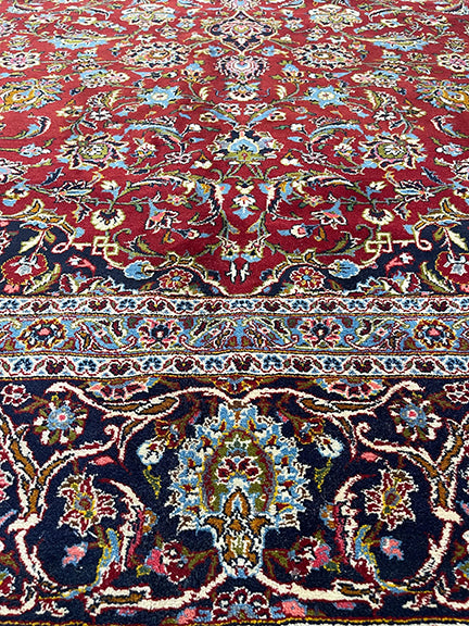 Handmade Persian Kashan (13'5 X 9'10)
