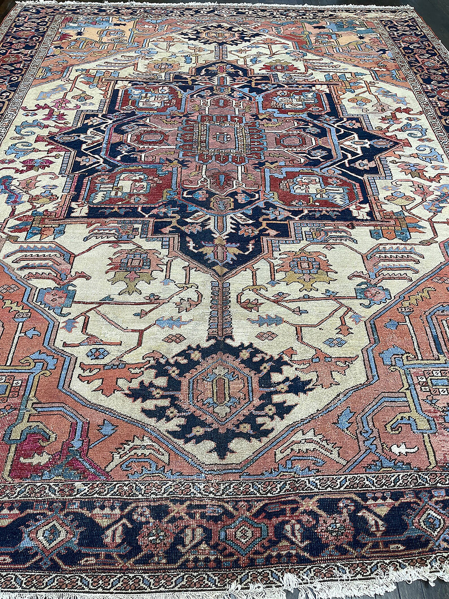 Antique Persian Serapi (12'1 X 9'8)