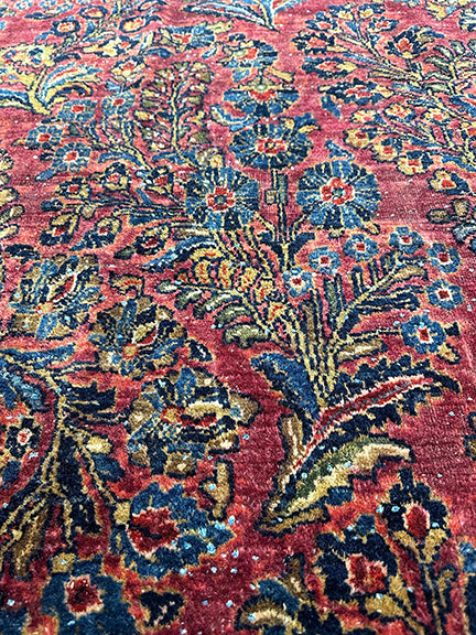 Antique Handmade Palace Size Sarouk (17' X 11'8)
