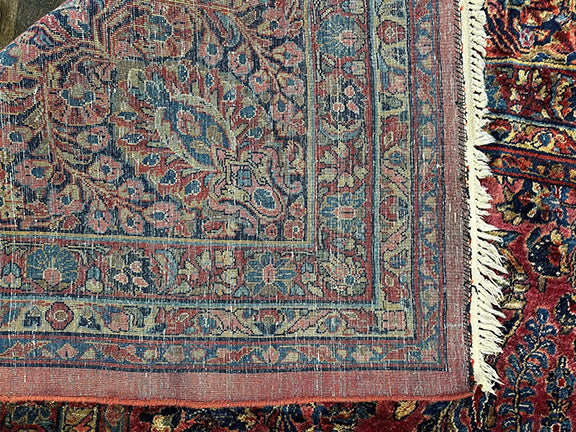 Antique Handmade Palace Size Sarouk (17' X 11'8)