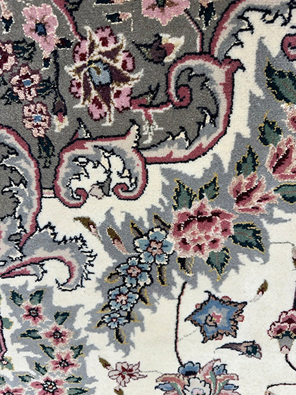 Classic Silk, Wool Handmade Tabriz (12' X 9'2)