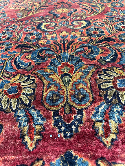 Antique Handmade Palace Size Sarouk (17' X 11'8)