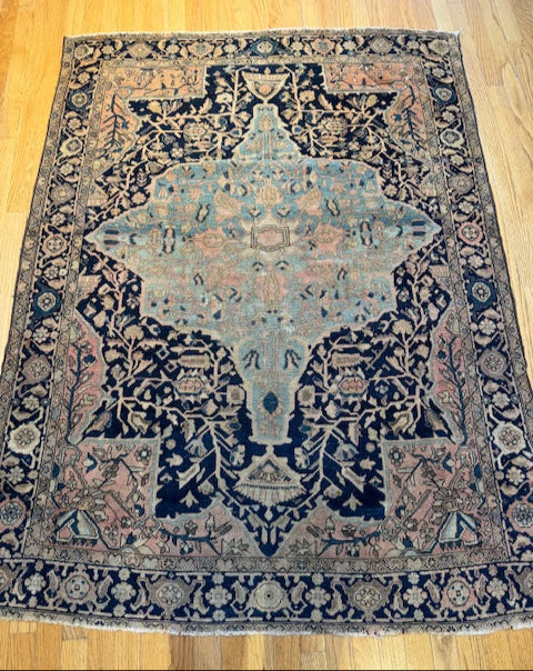 Antique Handmade Farahan (5'9 X 4'4)