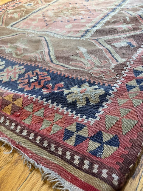 Antique Turkish Kilim (8' X 3'10)