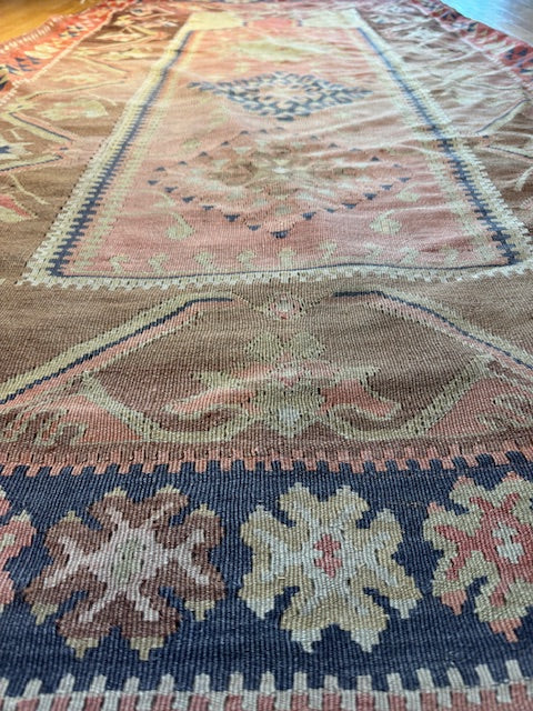 Antique Turkish Kilim (8' X 3'10)