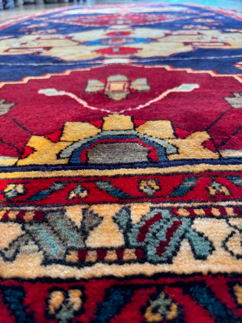 Vintage Handmade Heriz (4'6 X 10')