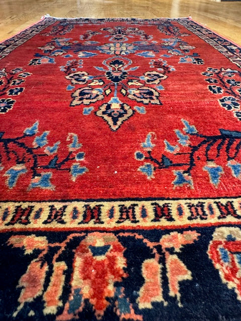 Antique Handmade Mohajeran Sarouk (37'' X 22")
