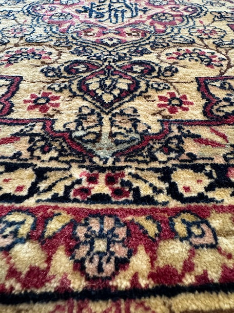 Antique Laver Kerman Mat (27'' X 25")