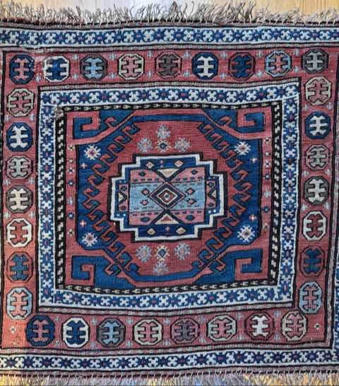 Antique Shahsavan Soumak Bag Face (21" X 20")