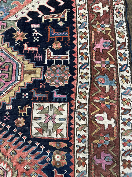Antique Caucasian Shirvan Runner (7'2 X 3'3)