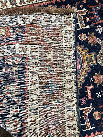 Antique Caucasian Shirvan Runner (7'2 X 3'3)