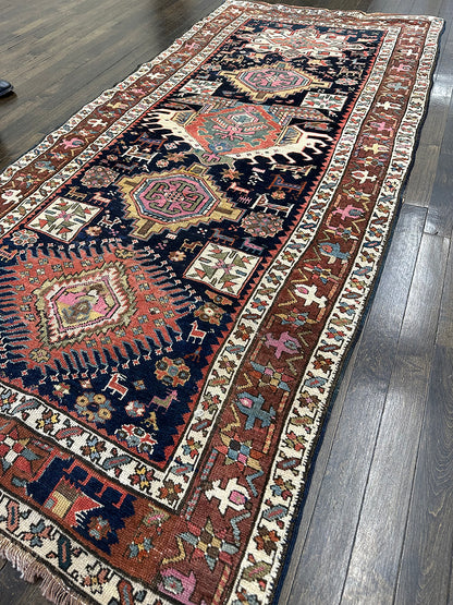 Antique Caucasian Shirvan Runner (7'2 X 3'3)