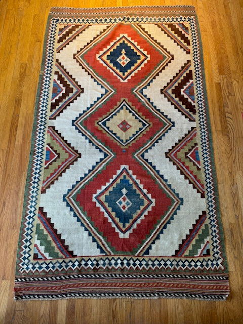 Antique Tribal Flat weave Kilim (8'11 X 5'1)