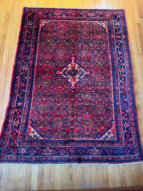 Handmade Vintage Sarouk/Hamedan (6'8 X 4'9)