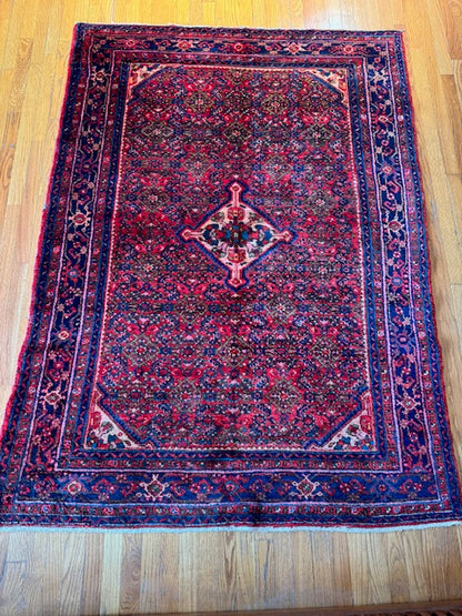 Handmade Vintage Sarouk/Hamedan (6'8 X 4'9)