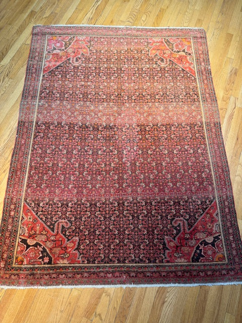 Handmade Antique Farahan (6'6 X 4'10)
