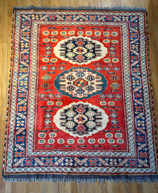 Orange Kazak Revival (6’4 X 5’2)