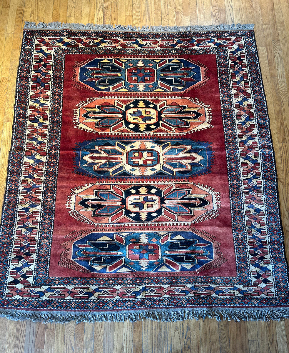 Sun-Burst Kazak Revival (6’9 X 6')