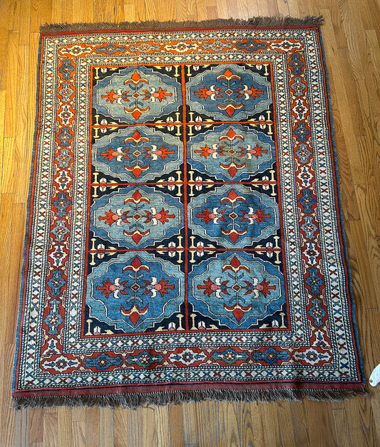 Blue Medallion Kazak Revival (6’3 X 4’10)