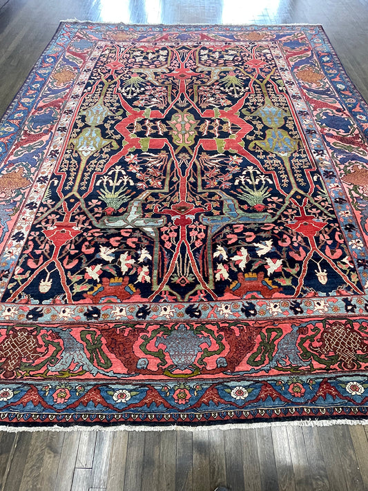 Vintage Persian Handwoven Bijar (11'5 X 9')