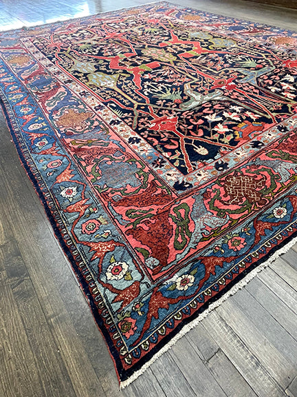 Vintage Persian Handwoven Bijar (11'5 X 9')