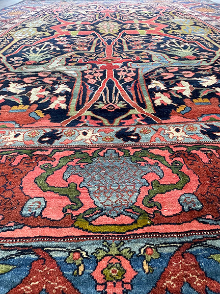 Vintage Persian Handwoven Bijar (11'5 X 9')