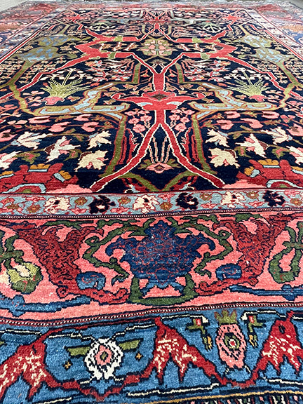 Vintage Persian Handwoven Bijar (11'5 X 9')