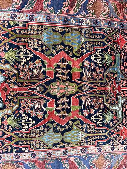 Vintage Persian Handwoven Bijar (11'5 X 9')